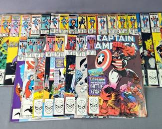 Marvel Captain America Comic Books, Various Issues, Approx Qty 28