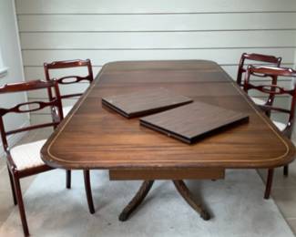 Pedestal Table And Chairs
