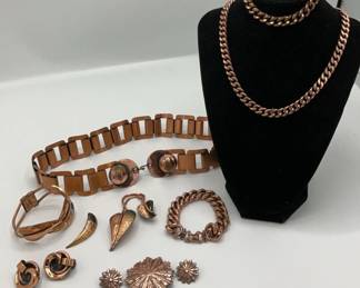 Vintage Renoir, Matisse And Other Copper Colored Jewelry