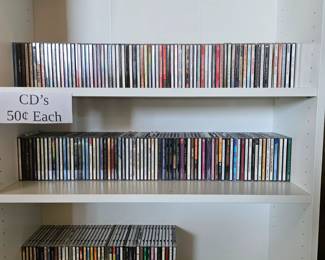 CD's 50 cents each 
