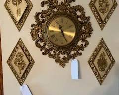 Vintage Clock and Wall Decor