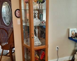 #6  Lighted Curio Cabinet  30"Wx12"Dx74"H   $165