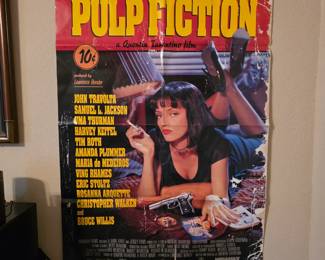 #51. "Pulp Fiction" poster. 27"x40"   $85
