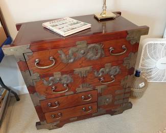 #51  Asian Tansu Chest  35"Wx18"Dx33"H   $265
