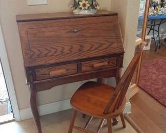 #8  Secretary w/Chair  32"Wx16"Dx42"H   $175