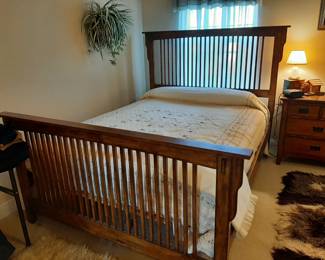 #34  Mission Style Queen Bed w/o Boxspring   $525