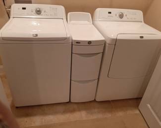 #55  Maytag Bravos Washer   $285                                                        #56  Maytag Bravos Dryer   $285                                                                   #57  Middle Storage Unit   $125