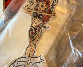 Vintage 1941 Lady Luck Felt Patch