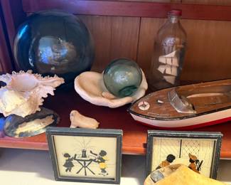 Vintage Fishing Floats, Vintage Decor