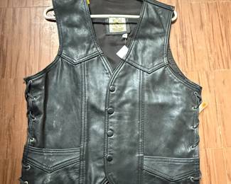 Vintage Motorcycle Leather vest