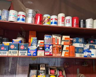 Vintage new old stock oil filters, gas filters