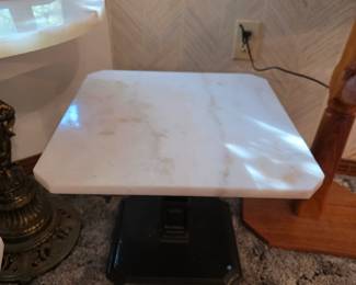 #19  Marble Top Table  18"Wx18"Dx16"H   $65