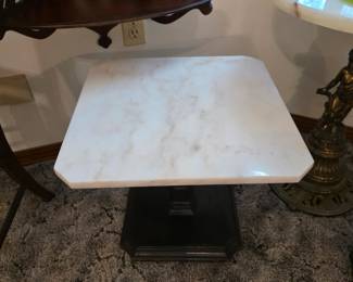 #18  Marble Top Table  18"Wx18"Dx16"H   $65