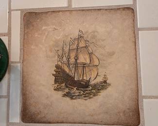 #16  Ship Tile Table  33"Wx22"Dx29"H   $75