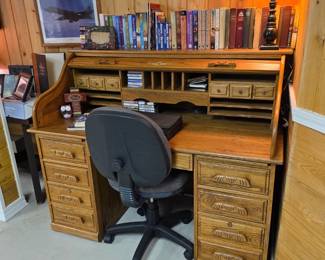 #33  Rolltop Desk   54"Wx30"Dx45"H   $325