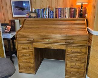 #33  Rolltop Desk   54"Wx30"Dx45"H   $325
