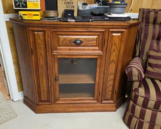 #34  Corner Entertainment Stand  48"Wx21"Dx36"H   $125