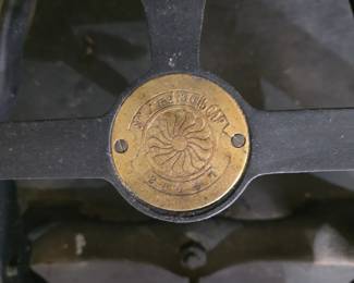 #37  Antique Cast Iron Computing Scale  18"Wx20"Dx36"H   $185