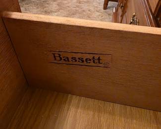#13  Bassett Double Lighted Hutch  66"Wx19"Dx83"H   $525
