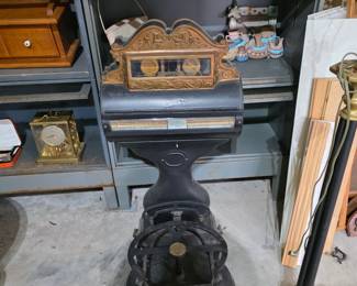 #37  Antique Cast Iron Computing Scale  18"Wx20"Dx36"H   $185