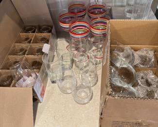 Lots of glassware and crystal