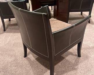 Beautiful Game Table incl. 4 leather chairs-like new