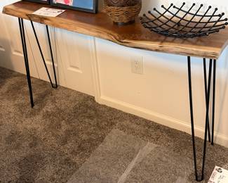 unique wood side table