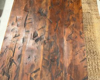 distinctive wood coffee table