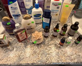 lotions and more toiletries