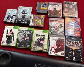 Xbox360, N64, Nintendo DS, PS2/PS3, GameCube, NES games