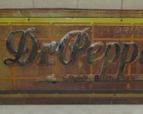 1939 Metal Dr Pepper Embossed Sign