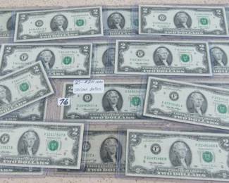 $2.00 Notes - Various Dates