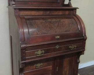 Victorian Cylinder Roll Desk
