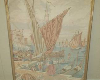 Large Framed Tapestry