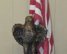 Eagle Statue w/Flag