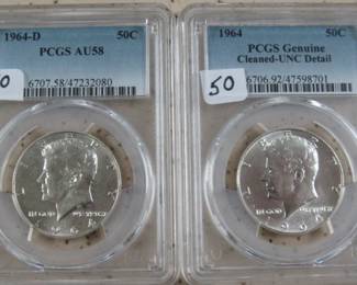 PCGS 1964 Kennedy Half Dollars
