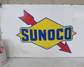 Metal Sunoco Gas Sign