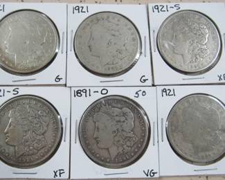 Morgan Silver Dollars - More Not Shown