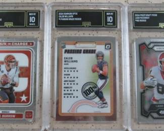 Graded Football Cards - Rookie or Superstar Cards