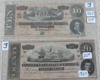 1864 Confederate Notes