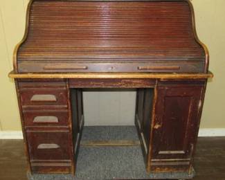 Antique Roll Top Desk
