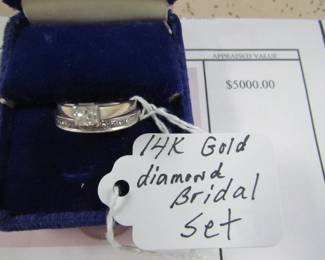 14K Diamond Bridal Set w/Appraisal