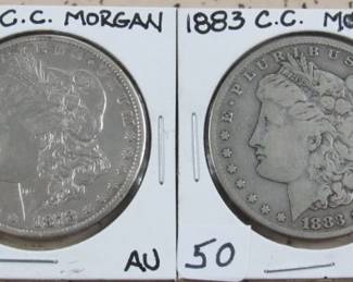 1878 & 1883 Carson City Silver Dollars