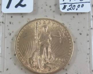 1908 Gold $20.00 Coin