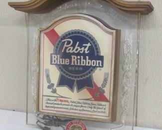 1981 Pabst Blue Ribbon Beer Lighted Sign