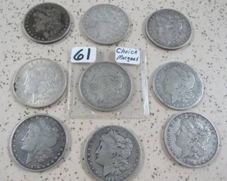 Morgan Silver Dollars - More Not Shown