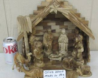 Olive Wood Nativity Set from the Holy Land