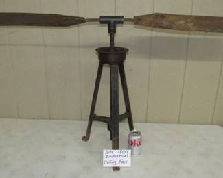 Late 1800's Industrial Ceiling Fan