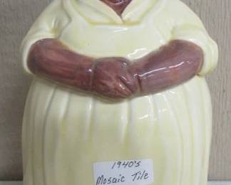 1940's Mosaic Tile Mammy Cookie Jar