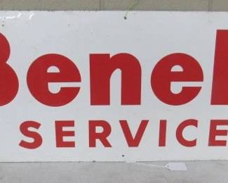 Metal Benelli Service Sign